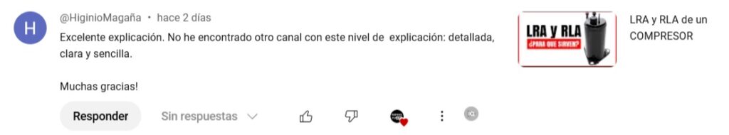 comentario video de LRA Comentario en video de RLA de un aire acondicionado