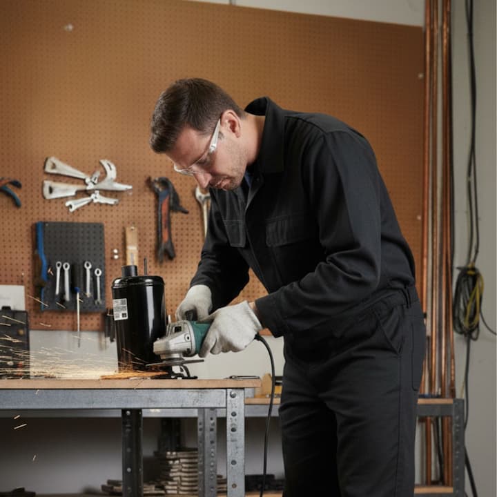 reparación de compresor de aire acondicionado split